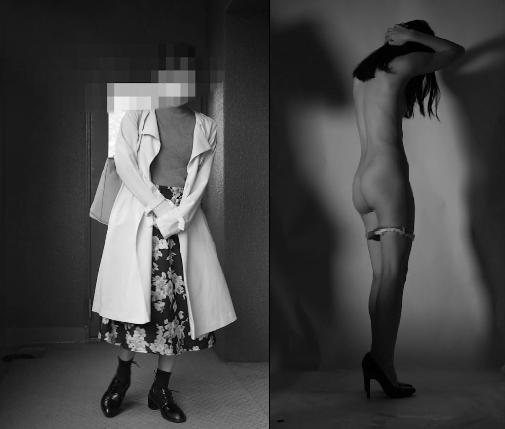 19歳の女子大学生が街でスカウトされそのまま裸のプロフィール撮影される